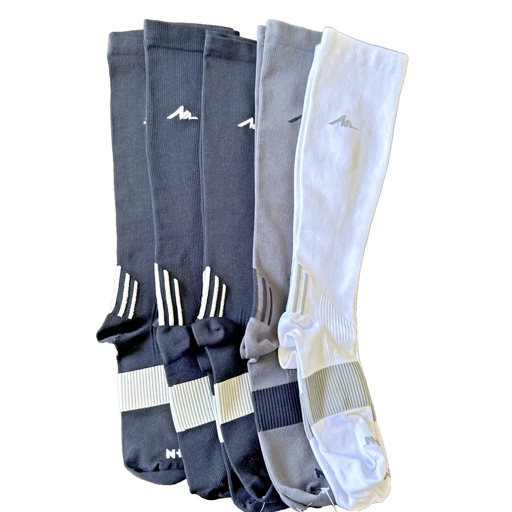 NEWZILL Compression Socks XXL Women Mens Circulation Athletic Run Work Lot of 5